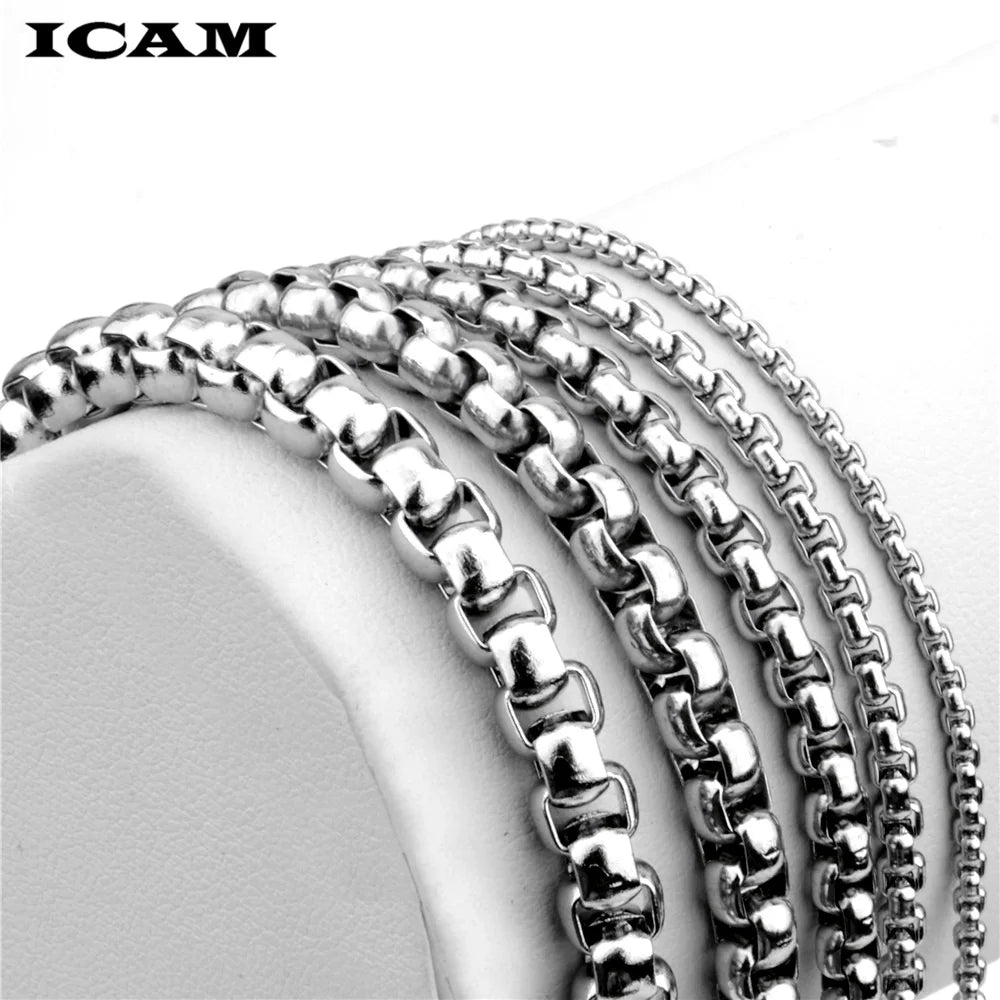 ICAM pulseira masculina Stainless Steel