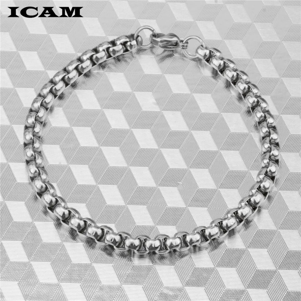 ICAM pulseira masculina Stainless Steel