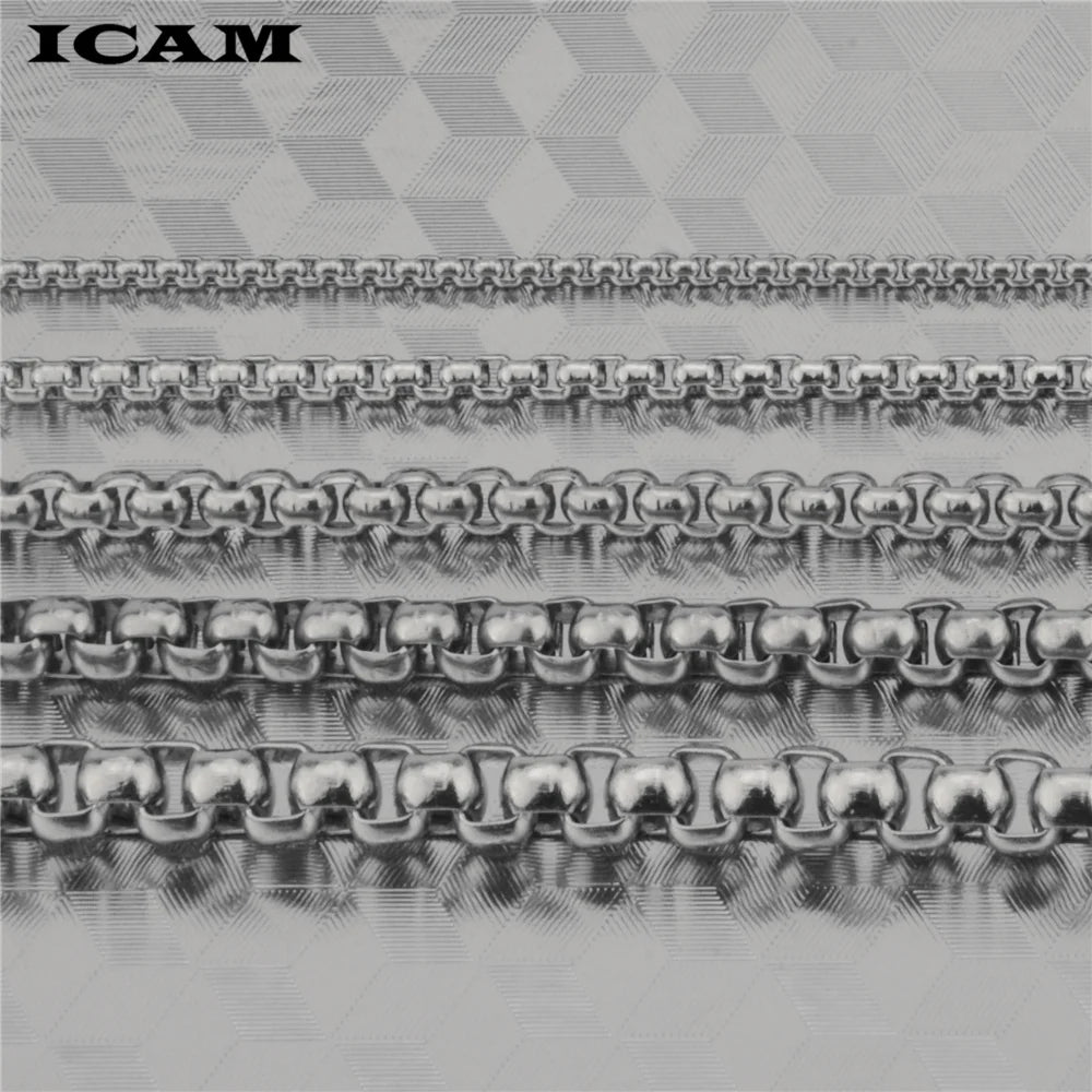 ICAM pulseira masculina Stainless Steel