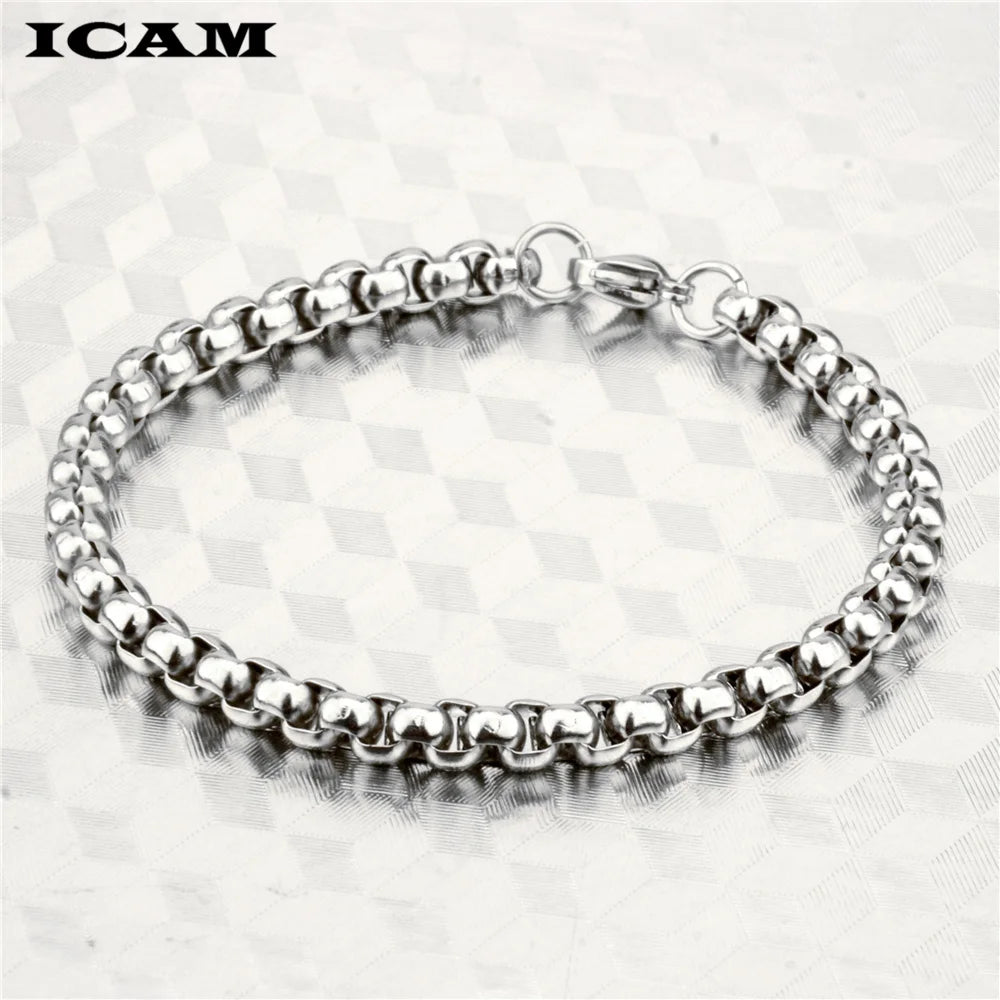 ICAM pulseira masculina Stainless Steel