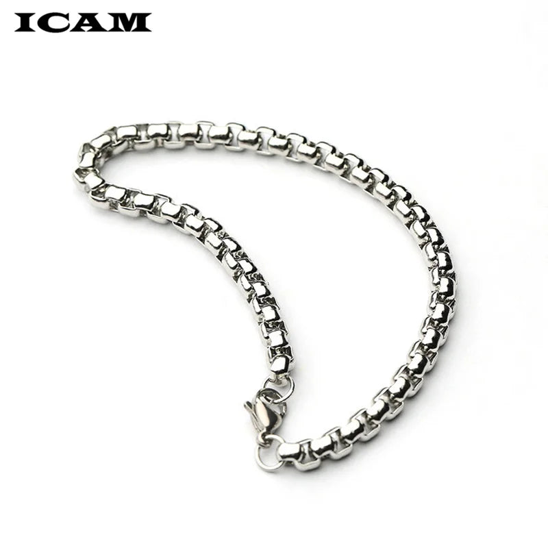 ICAM pulseira masculina Stainless Steel
