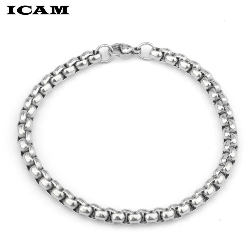 ICAM pulseira masculina Stainless Steel